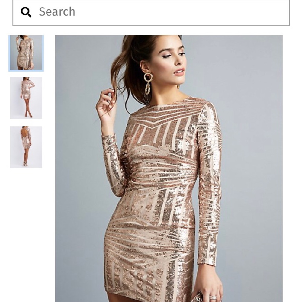 NEW Charlotte Russe Sequined Dress